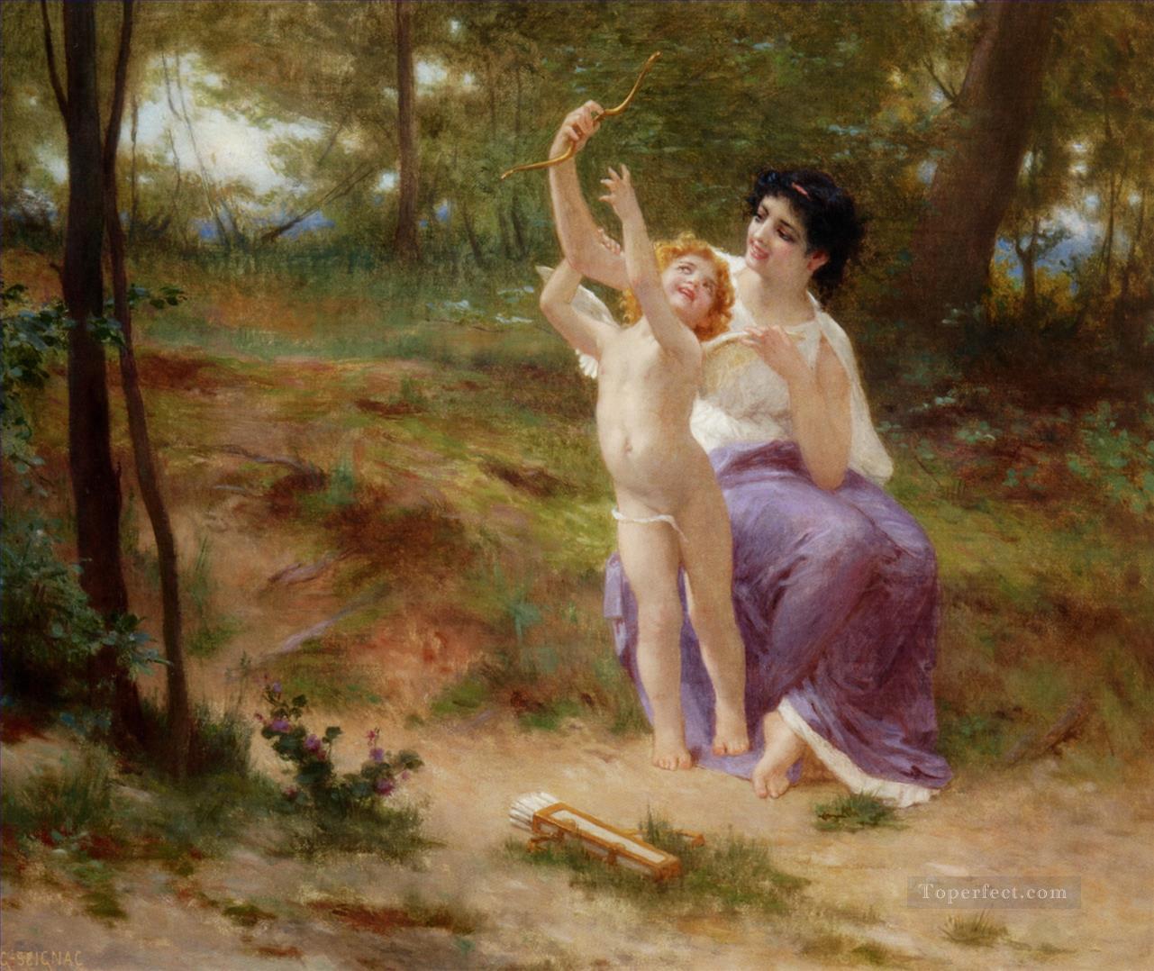 Cupid Disarmed Guillaume Seignac Oil Paintings